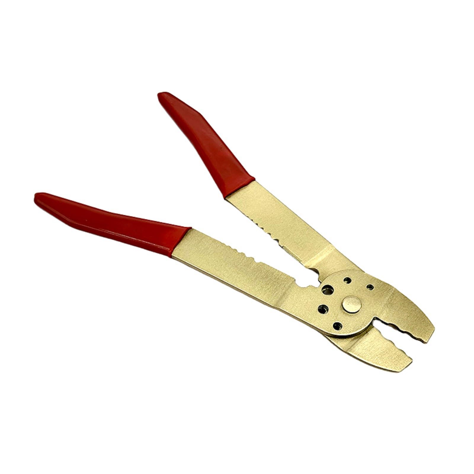 WEDO Pinza crimpatrice senza scintille, 20,3 cm, bronzo in alluminio, manici ergonomici e confortevoli, resistenza alla corrosione, certificato BAM e FM, lunghezza 200 mm