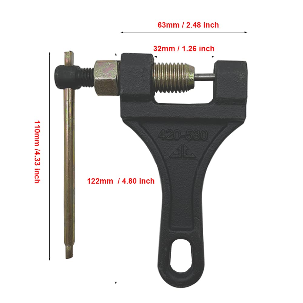 Motorcycle Chain Breaker & Rivet Tool Kit – Fits 520/525/530/630 Pitch Chains – Gearzaar Cutter Set