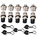 Lsgoodcare 5PCS 10A 20MM 4 Pin Female Aviation Connector Socket Plug + 5PCS 10A 20MM 4 Pin Male Aviation Connector Socket Plug