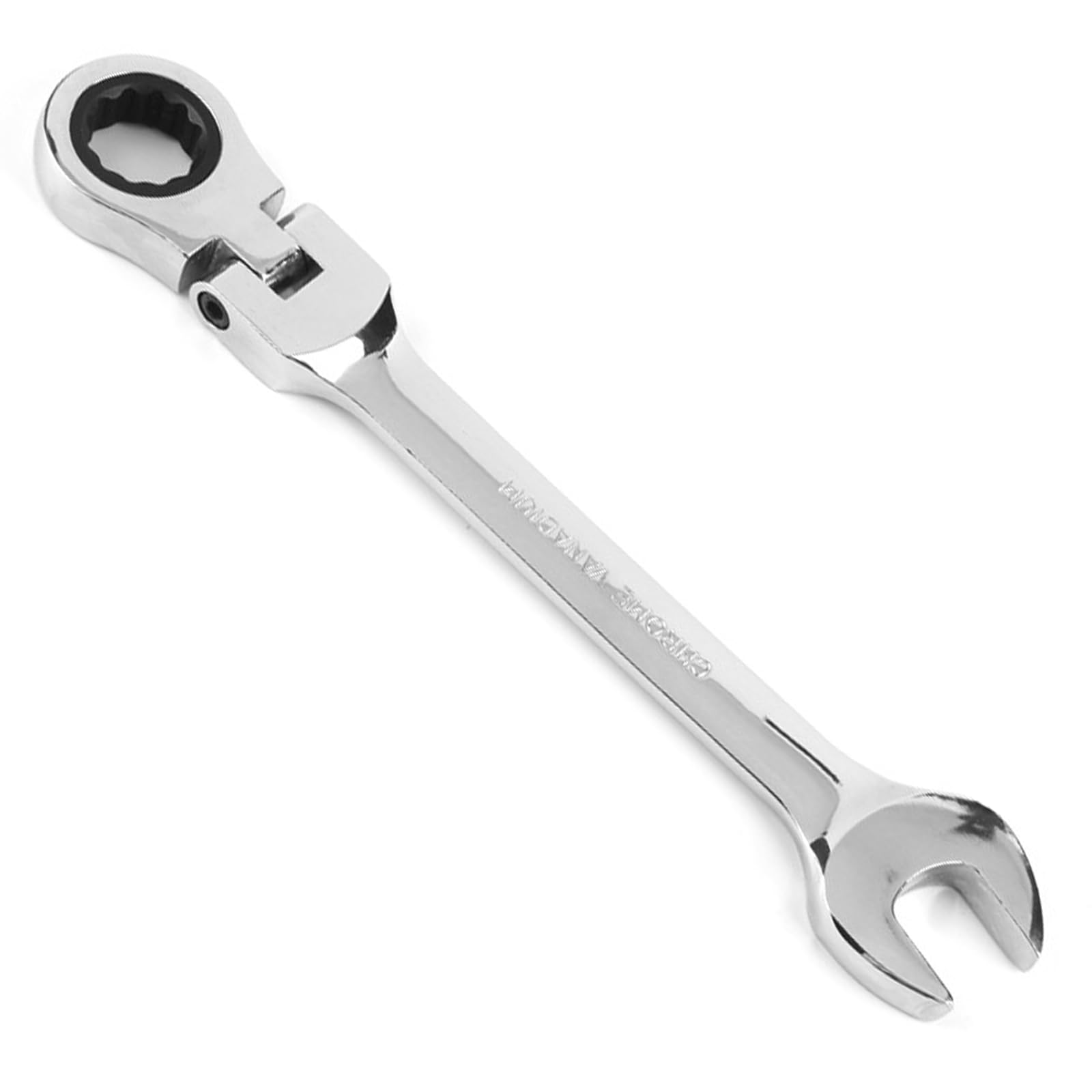 RHXWFDG One Piece Durable Ratcheting Combination Wrench Flex-Head Matte Metric Ratcheting Wrench Rust-Proof Open End Spanner Metric for DIY Hand Tools