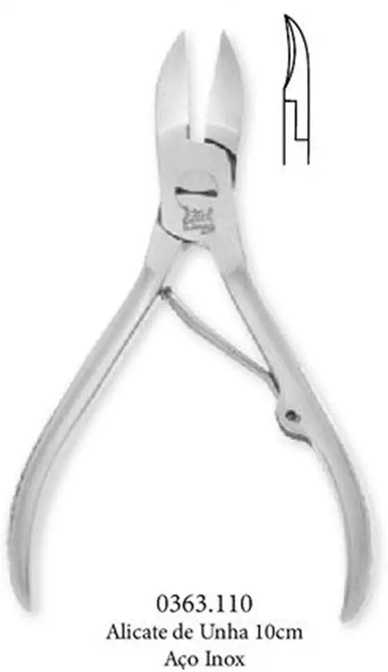 Alicate de Unha 10 cm em Aço Inox Profissional Edel Solingen