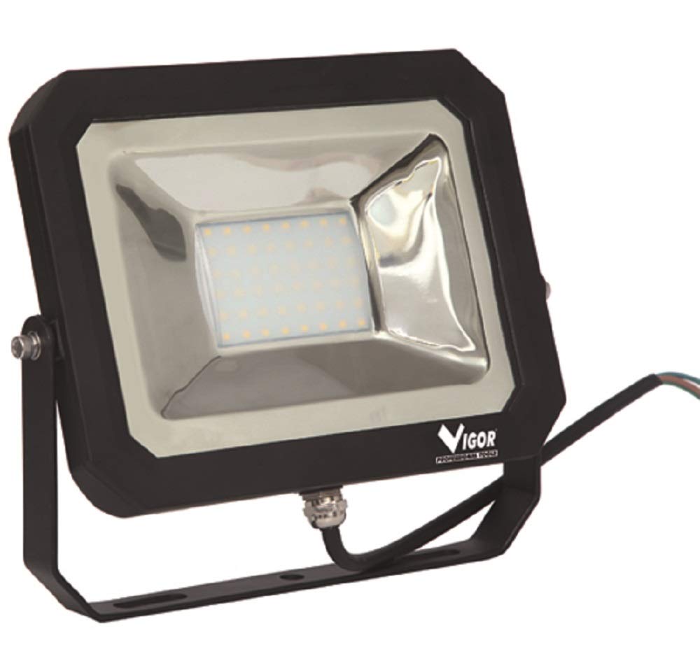 Projecteur LED 50 W blanc Lumy Vigor projecteur extérieur étanche noir