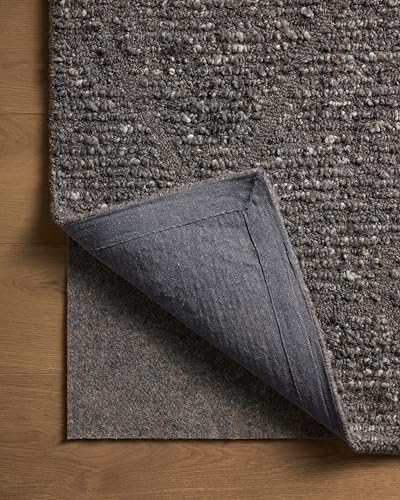 Image of Loloi Magnolia Home by Joanna Gaines Jones Granite 9'-3 inch x 13' Area Rug | Magnolia Home by Joanna Gaines JON-05 Approx. 9x13 Grey Living room Dining room Bedroom, Plush, Organic, Low-Pile, Area Rug