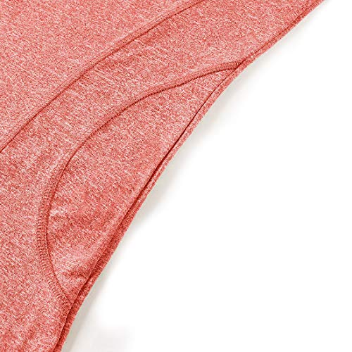 Orange Yoga Top,Cucuchy Quick Dry Shirts Flattering Short Sleeve Activewear Tops Plain Basic Crew Neck Tee Shirt Athletic Workout Fitness Clothes Cute Line Decoration Performance Clothing Medium