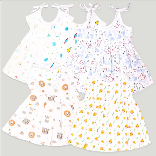 Image of Kidbea Extra Soft Mulmul Cotton Jhabla Cloth for New Born Baby Set