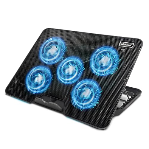 Coolertek Almofada De Resfriamento Para Laptop, Cooler Com 5 Vent...