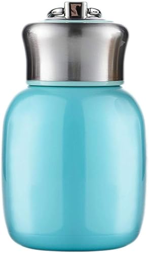 Gets Mini botella de agua de acero inoxidable de 7 onzas, portátil, pequeña botella de agua aislada al vacío, a prueba de fugas, botella deportiva