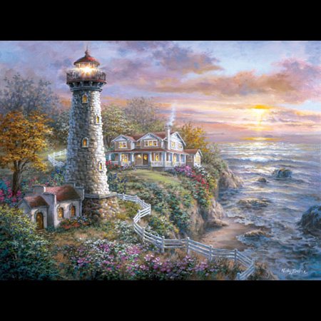 Nicky Boehme Lighthouse Haven 1000pc Jigsaw Puzzle