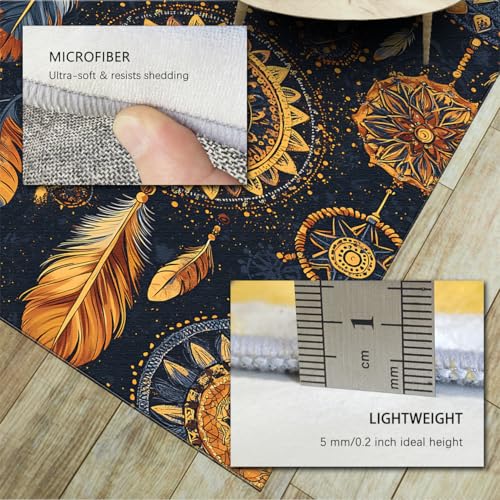 Tapis plume magique attrape-rêves lavable 150x240cm - 6