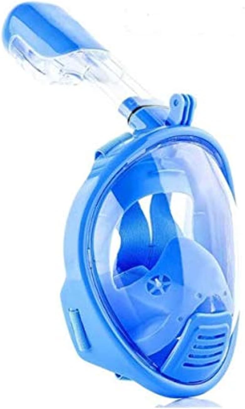 Kids Full Face Free breathing Snorkeling Mask Child Anti Fog diving Snorkel Mask For kids dive Training -Blue