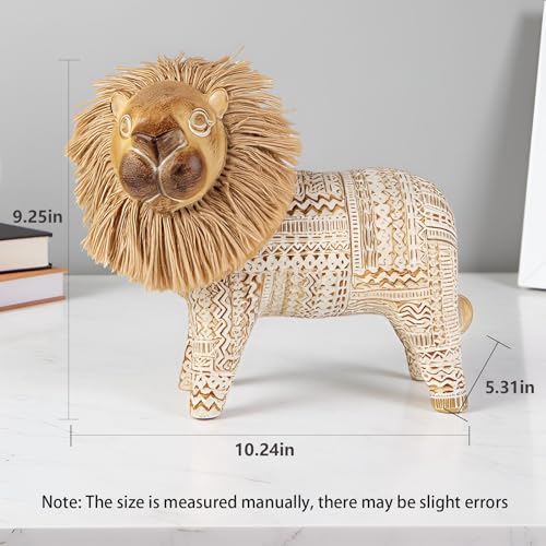 Figura de León Decorativa de Resina Bohemia miniatura 4