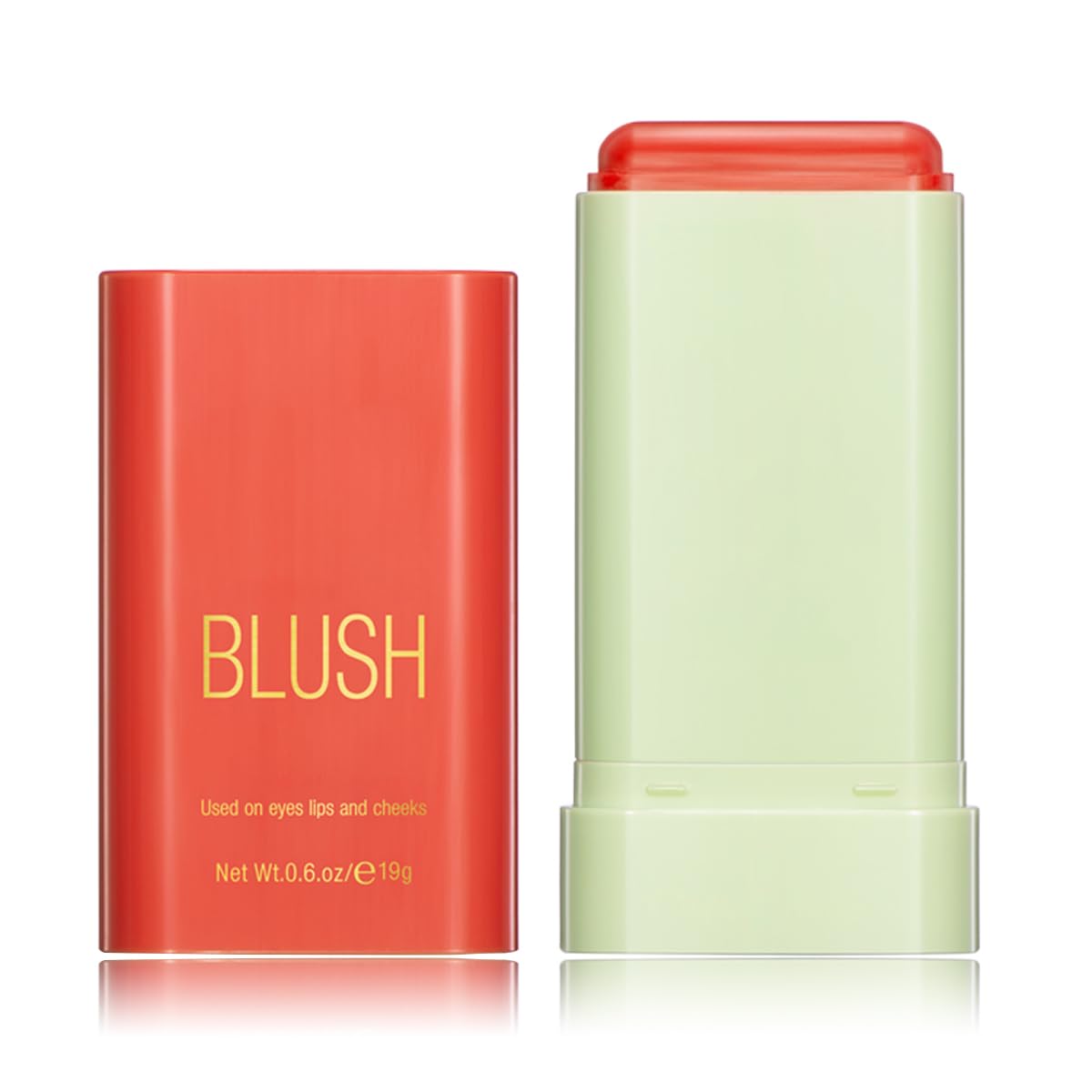 Multi-Purpose Makeup Blush Stick, 3-in-1 Beauty Tinted Solid Blush Stick For Cheeks, Lips And Eyes Waterproof Natural Cream Blush Stick With