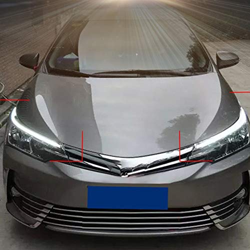 LED DRL para cejas, luz diurna, amarillo dinámico para 2014-2018