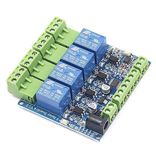 4-Kanal Relaismodul Modbus Mit STM8S103F3 – Optoelektronisch Isoliert, 12V, Für Automatisierungsprojekte