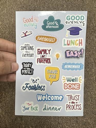 Image of CJ's Designer Class Subject Bookmark Set of 10 (7 x 2 INCHES) with Free Sticker - Perfect for Keeping Students Organized and Motivated, Multi-Color Bookmarks inch