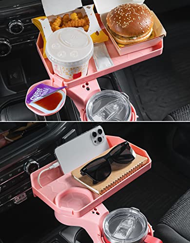 image for JoyTutus Cup Holder Tray for Car, Car Cup Holder Expander with 360°Ro