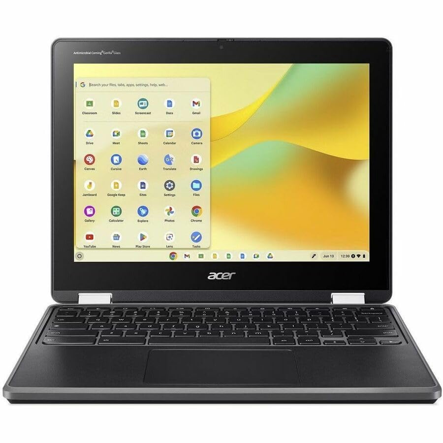 Image of Acer Chromebook Spin 512 R857TN R857TN-P94Y 12.2 inch Touchscreen Convertible 2 in 1 Chromebook - WUXGA - 60 Hz - Intel N-Series N250-8 GB - 64 GB Flash Memory - English (US) Keyboard - Black