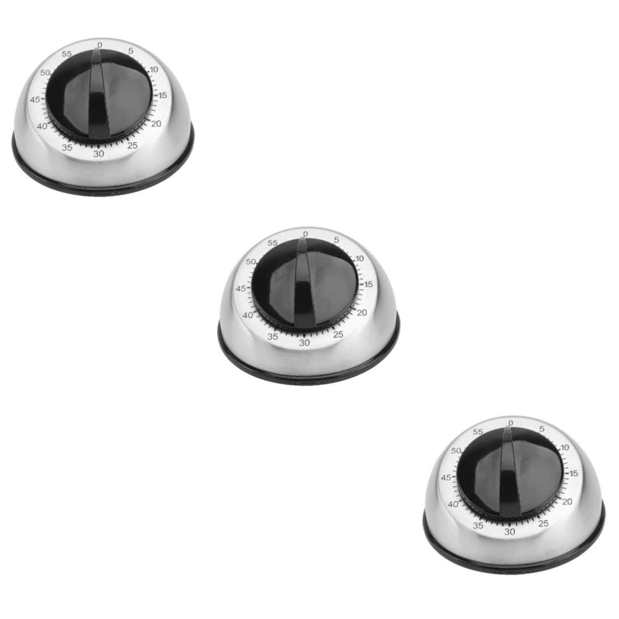BESTonZON 3stücke Küchentimer Mechanisch Praktischer Zeitmanagement-Tool Für Junge Köche Farbwahl Zufällig Zum Backen Und Kochen Batterie Und Stromlos Minuten Countdown Eieruhr Haushalt