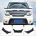 Aunginsy Car Hood Protector Bra Compatible with Kia Soul 2009-2013 Auto Front Engine Hood Cover Black Leather Protector Cover Half Hood Bonnet Bra Front Car Cover Mask Hood Shield Exterior Accessories