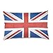 Linomo - Funda de cojín Decorativa de 40,6 x 60,9 cm, diseño de la Bandera de Reino Unido, algodón, 40 x 60 cm