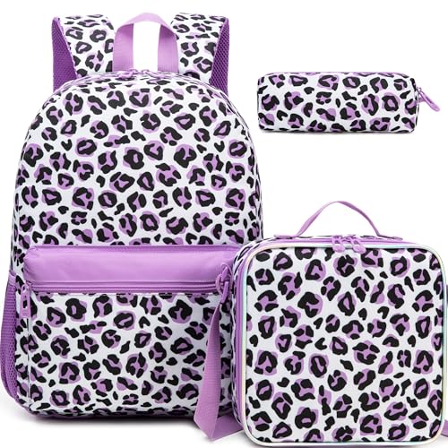 HTgroce Sac à Dos Scolaire Fille Primaire (CP CE1 CE2) – Ensemble 3 Pièces avec Sac & Trousse – Cartable Ergonomique – Idéal Rentrée & Cadeau