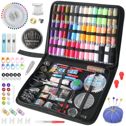 Opiniones y reviews de Juegos y kits de costura al mejor precio. 41 lankatt «Kit de Costura Profesional Portátil con 230 Piezas - Incluye Tijeras, Hilos para Coser, Agujas y Cinta Métrica | Costurero para Casa, Viaje, Adultos y Principiantes»