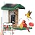 Bird Feeder with Camera,Smart AI Feeder with Solar-Powered Camera – Auto Identifier, Live View, Instant Visit Alerts, HD Video Capture for Bird Watching Enthusiasts (Weatherproof) 2.4GHz WiFi- Green