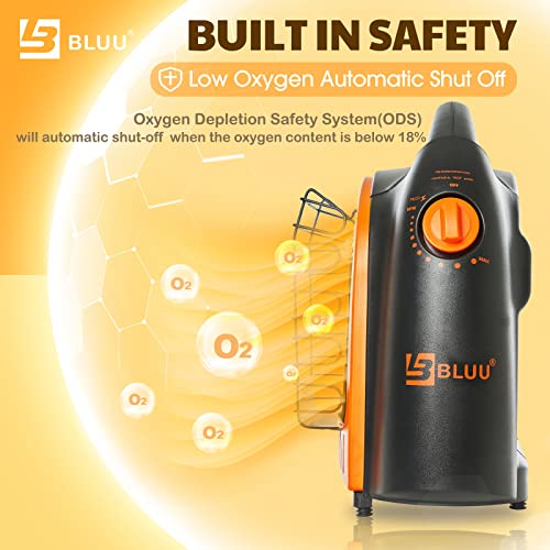 BLUU-Propane-Heater-for-Outdoor-and-Indoor-Use-10000-BTU-with-Thermostat-Portable-Gas-Heaters-Great-for-Camping-Patio-Tent-Garage-Tip-Over-Overheat-Protection-for-Safe-CSA-Compliance-Orange