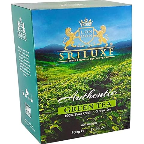 SRILUXE - Premium Quality Loose Leaf Ceylon Green Tea | 100% Natural Tea | Powerful ANTIOXIDANTS | Pure Green Tea Loose-Leaves Cover