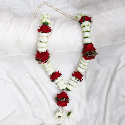 Miniatura 9 de Vedic Vaani Wedding Shubh Vivah Dulha Guirnalda Varmala para novio y novia 2 piezas