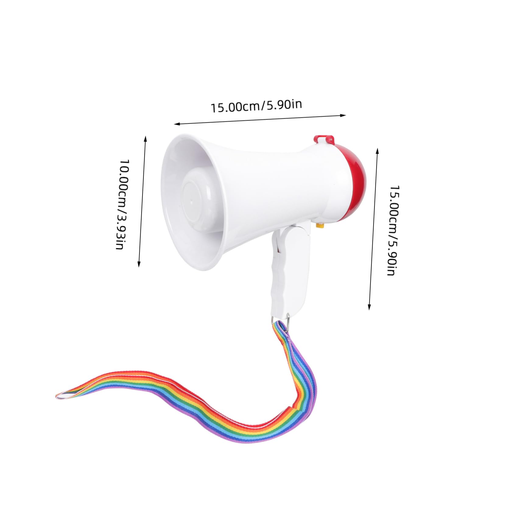 BESTonZON Portable Publicity Sound Amplifier Handheld Loudspeaker with Voice Durable Design for Events Parties and Emergency Battery Not Included