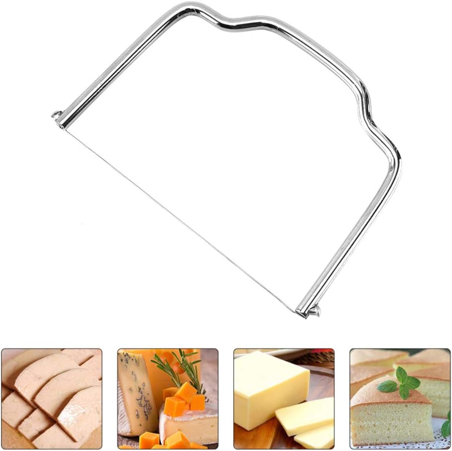 DOITOOL 2pcs Slicer Cake Slicing Leveler Cheese Slitter Cake Cutter Leveler Fruit Cutter Kitchen Tool Handheld Butter Baking Utensil