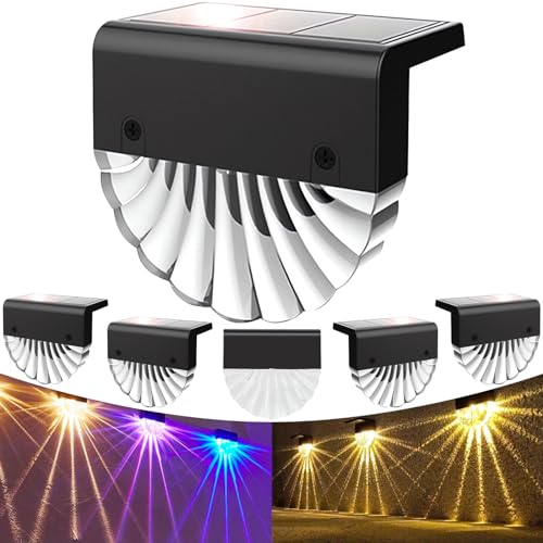 Anmossi Lampade da Parete per Esterni,IP65 Wasserdichte Solar Wandleuchte,2...