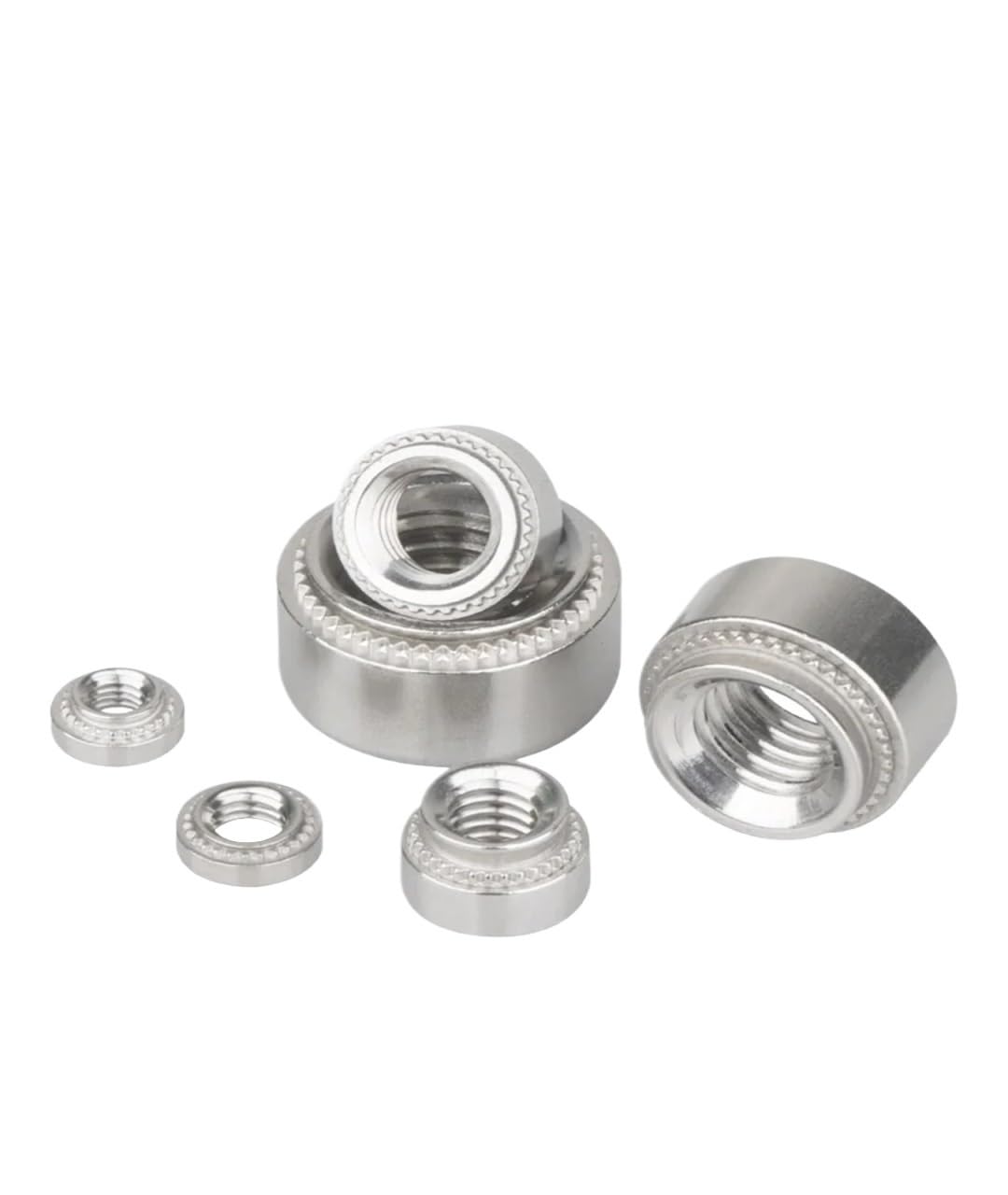 M2 M2,5 M3 M4 M5 M6 M8 M10 304 Edelstahl CLS Selbstklemmende Mutter Presseinsatz Nietmutter Nutsert Rivnut Platte 0,8–3,2 mm(M2.5-1 slab1.0mm20pc)