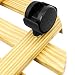 PrimeMatik - Plataforma Redonda de Madera con Ruedas 30 cm
