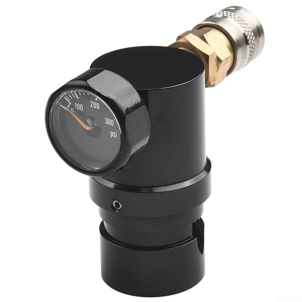 Oniissy Airsoft Paintball pour régulateur HPA MR GEN2 avec coupleur Foster et tuyau à distance, sortie réglable 40-150 psi, compatible avec ou SLP réservoirs pour précision (régulateur 1# uniquement)