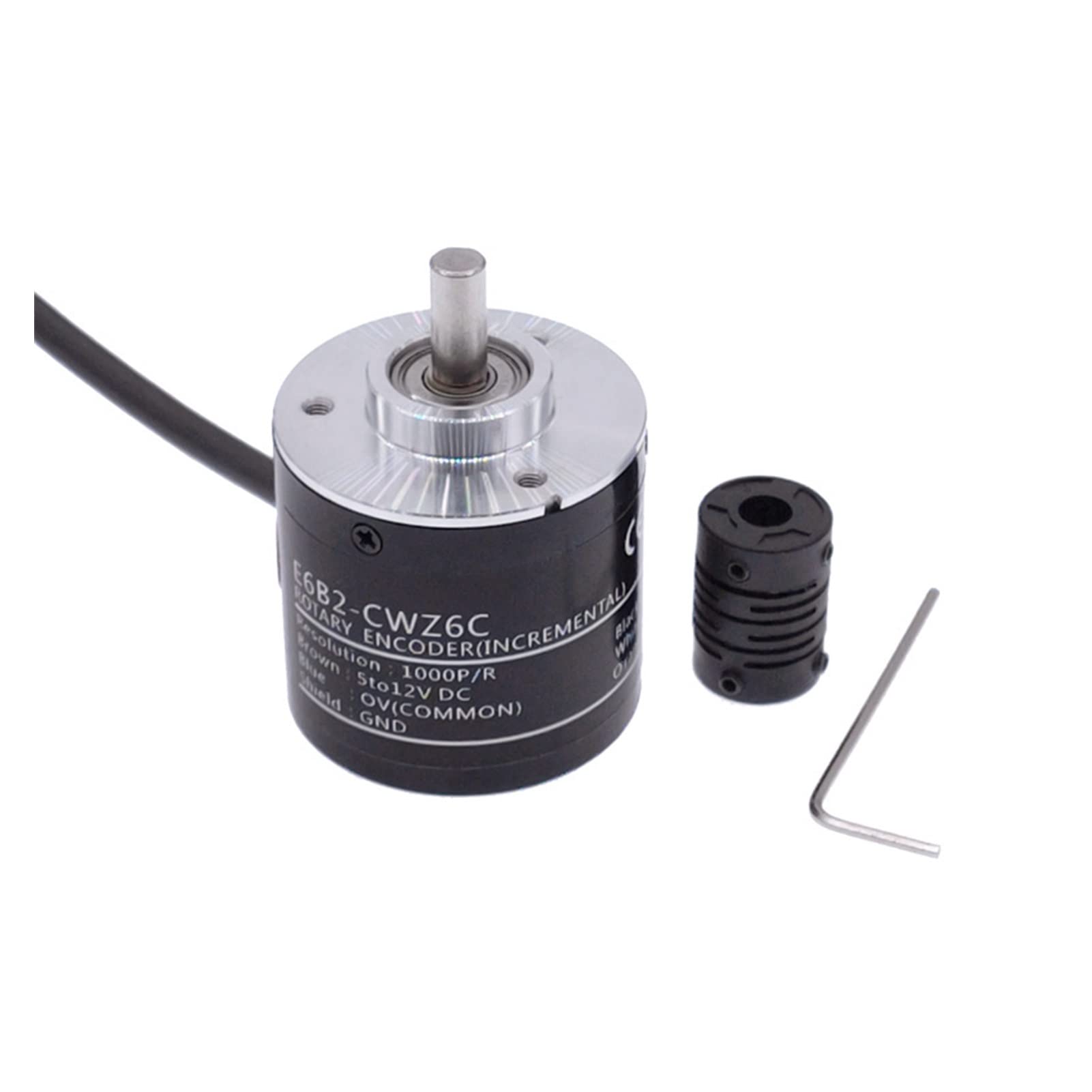 Przełącznik enkodera E6B2 CWZ6C obrotowy E6B2-CWZ6C 100/200/360/500/600/800/1000/2000P/R 5-24V DC NPN wyjście z linią 2m (600p R)
