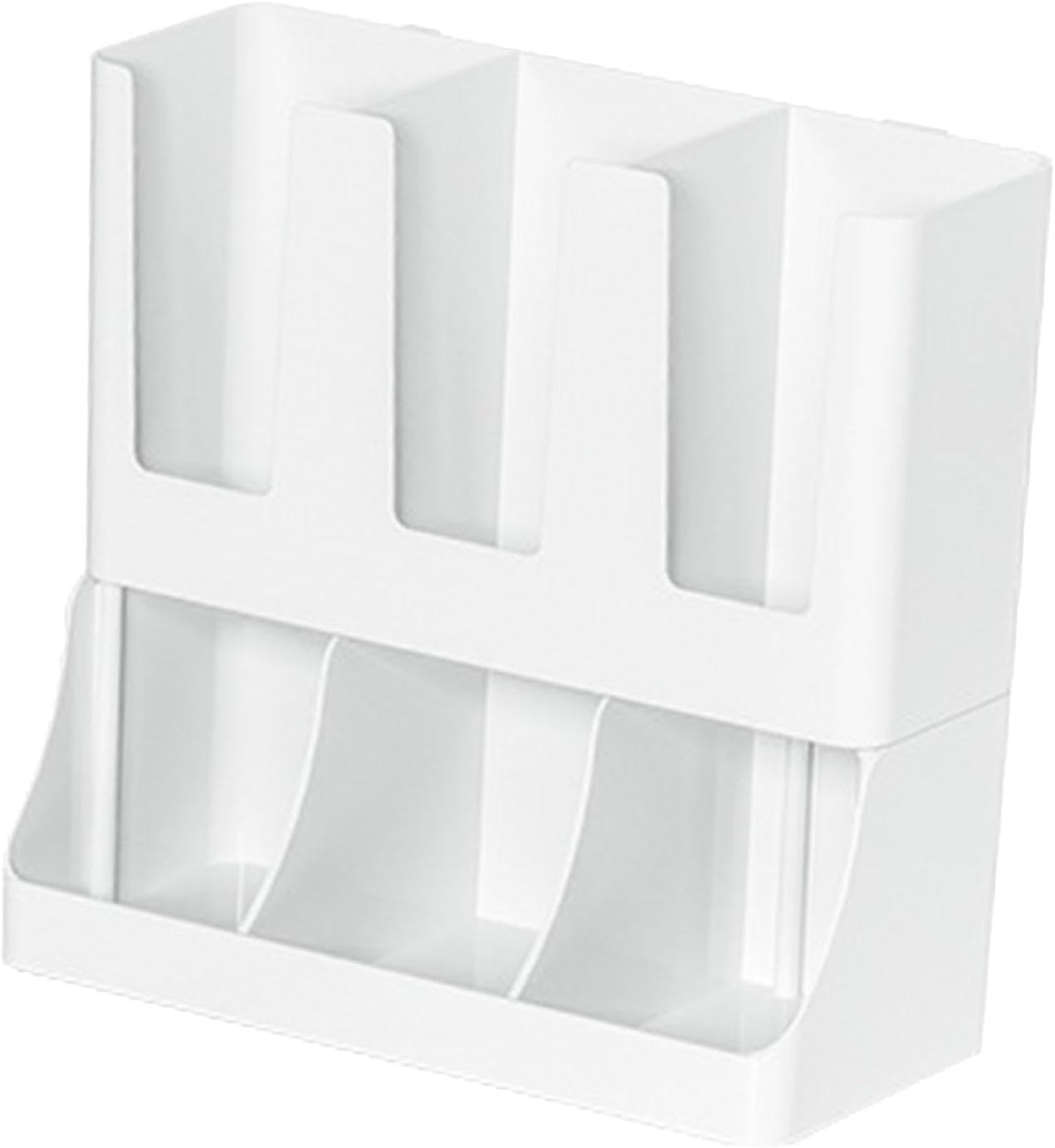 Coffee Station Organizer Holder for Counter Cup and Condiment Station Storage Organizer for Office, Wall Mounted Vertical Dispenser 11.73x5.43x11.50 inch