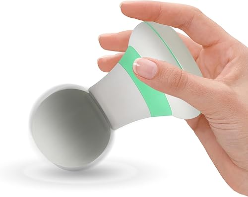 Mejora de 2.0 x 4.5 pulgadas, mini varita masajeadora eléctrica de mano, potentes modos de vibración de 6 velocidades, portátil y inalámbrico,