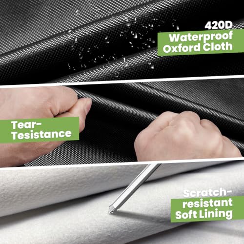 Image of Cartist 420D Car Cover for MG MGB Roadster /GT 1962-1981, All Weather Car Cover for MGB Roadster Accessories, Full Exterior Cover Rain Waterproof Protector with Zipper & Reflective Safety Strips
