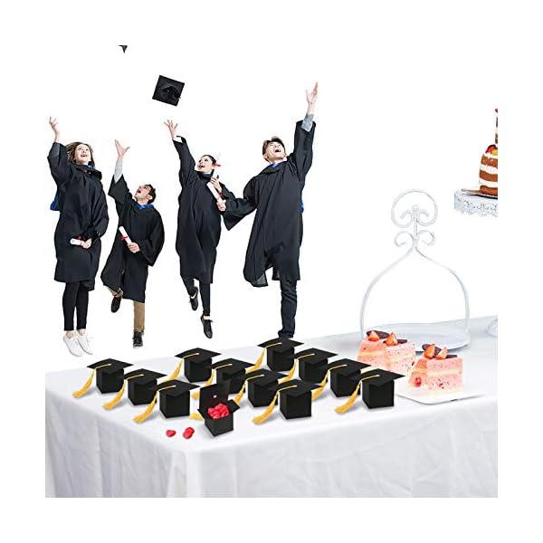 30pcs caja dulce KATOOM para disfrace graduación gorro de caja papel de regalo en fiesta ceremonia divertida - Imagen 4