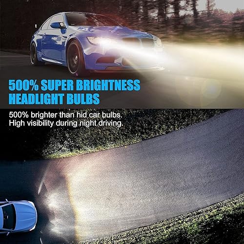 Image of Alco 2X 55W LED Headlight Bulbs Replace D1S HID Xenon Conversion Kit for Car