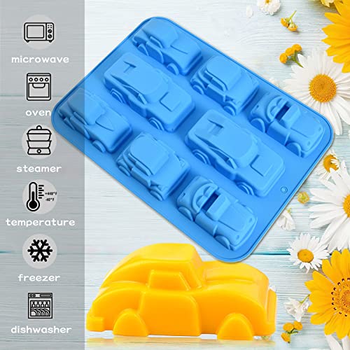 WishesMar Silikonform Form einer Auto Car Flexible Backform Antihaft Küche Besondere Silikonbackform Silikon Form für Kuchen, Seife, Backen, Dessert, Gebäck, Cake