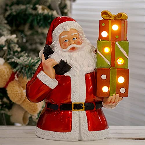 Petit Père Noël extérieur sans prise électrique pour résoudre vos décors complexes - 6