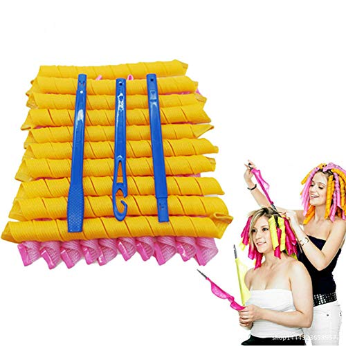 2020 New 20 Pack Magic Hair Curlers No Heat Hair Roller Curling Rods