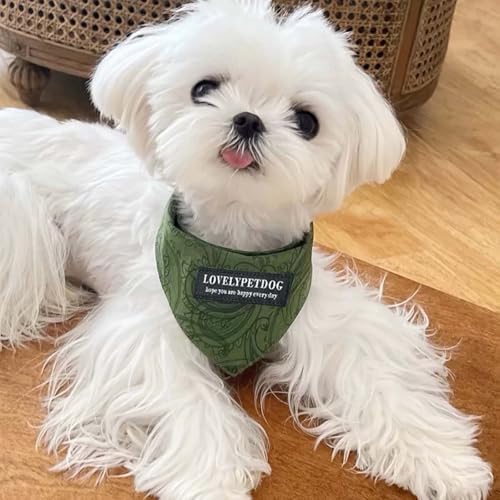 Hunde Dreiecks Halstuch, Kopftücher Hundehalstuch Dreieckstuch, Dreieckstuch Halsdreiecke Hundehalstcher, Einstellbare Hund Halstuch, für kleine und mittelgroße Hunde und Katzen