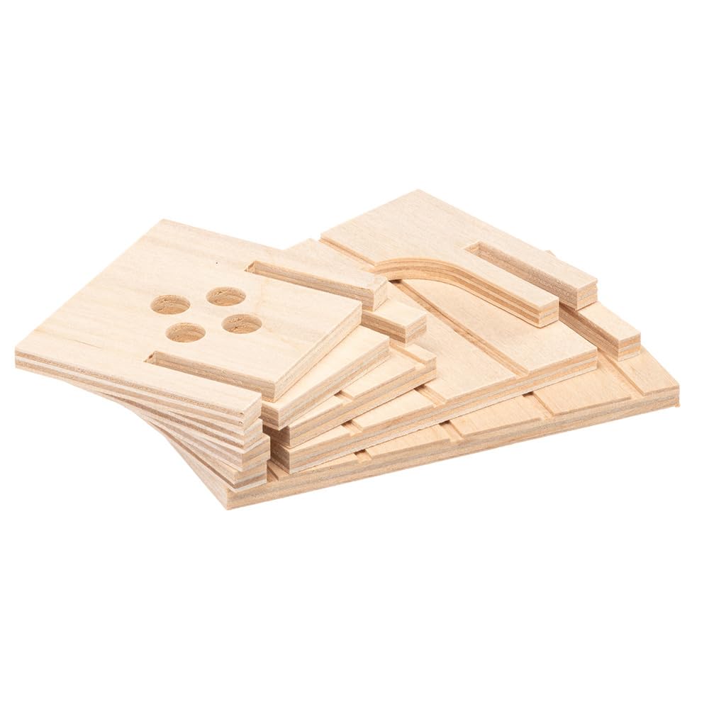 Ferplast SIN 4641 domek dla chomika z płaskim dachem i otworami wentylacyjnymi, zestaw montażowy, 12,5 x 7,5 x wys. 7 cm, SIN 4641