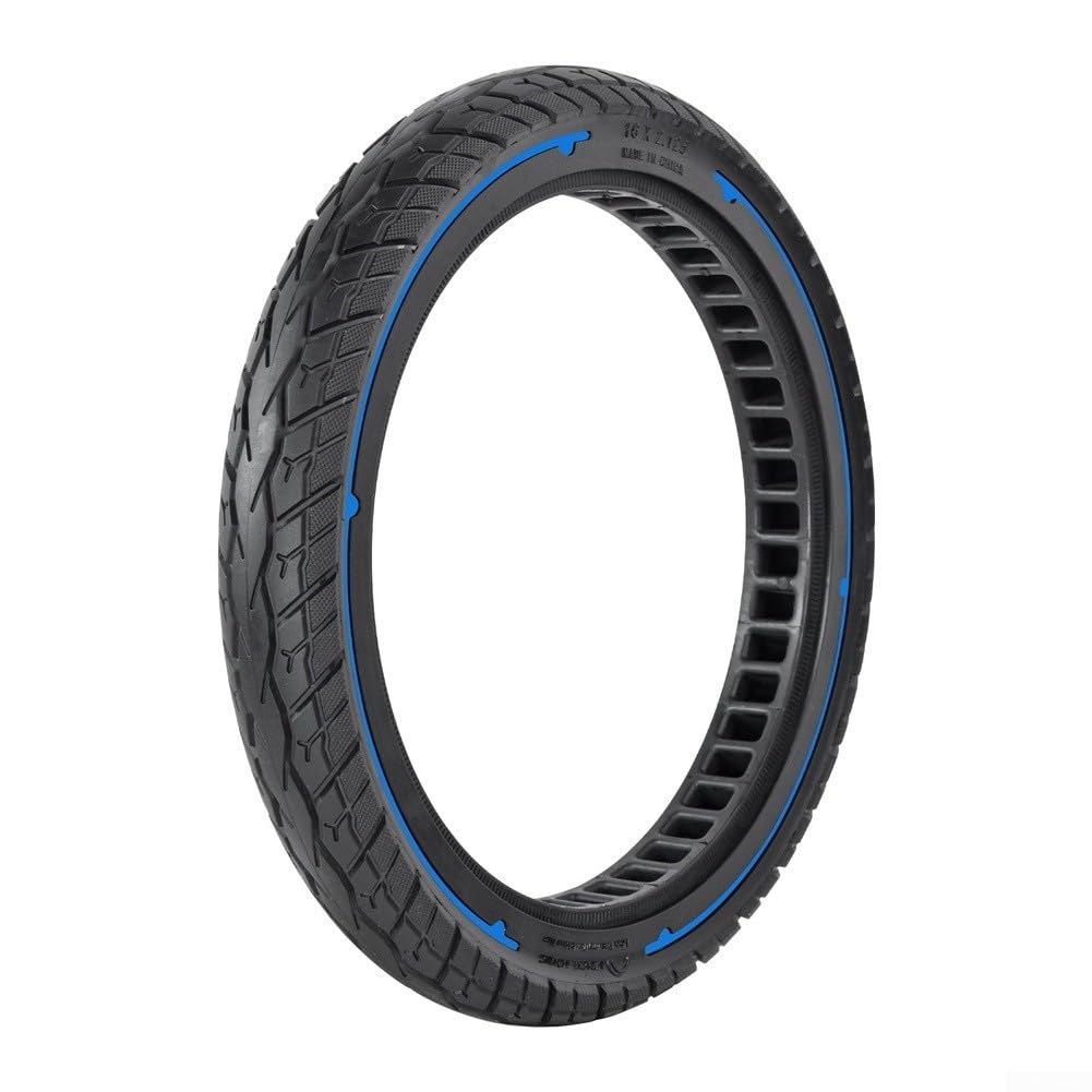 Pneumatico in gomma piena, 40,6 x 5,6 cm, antiforatura, per e-bike e sedia a rotelle, bassa manutenzione, non richiede gonfiaggio