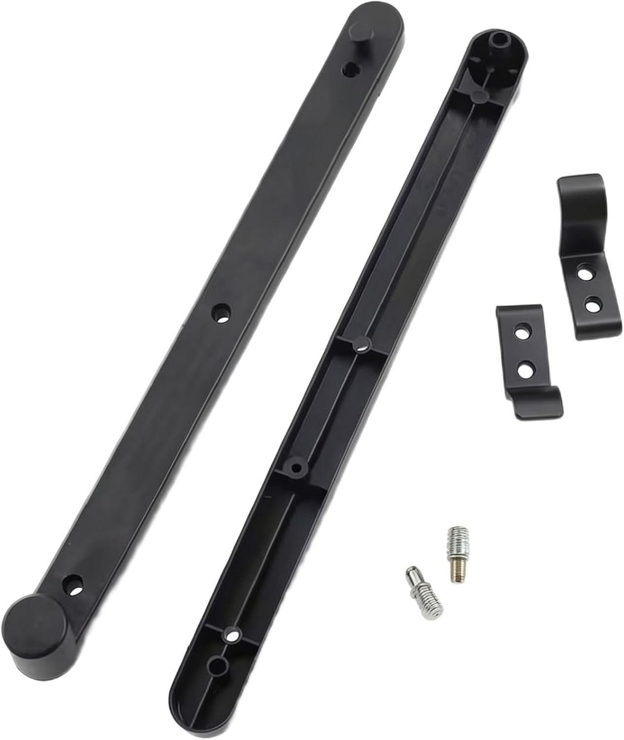 Concealed Top-Mount Sliding Guide Rail for Flip-Down Cabinet Doors and Hidden Up-Opening Wardrobe Doors (Black,12.20×0.75×1.08in)