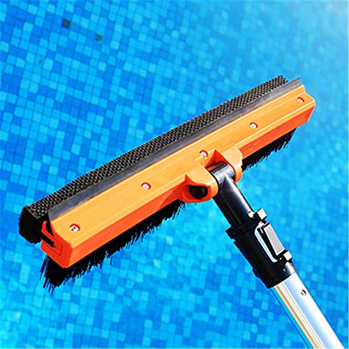 QINAIDI Three-In-One Pool Brush for Pool Wall Brush, Cleans Walls, Tiles & Floors, Multi-Purpose Cleaning Brush